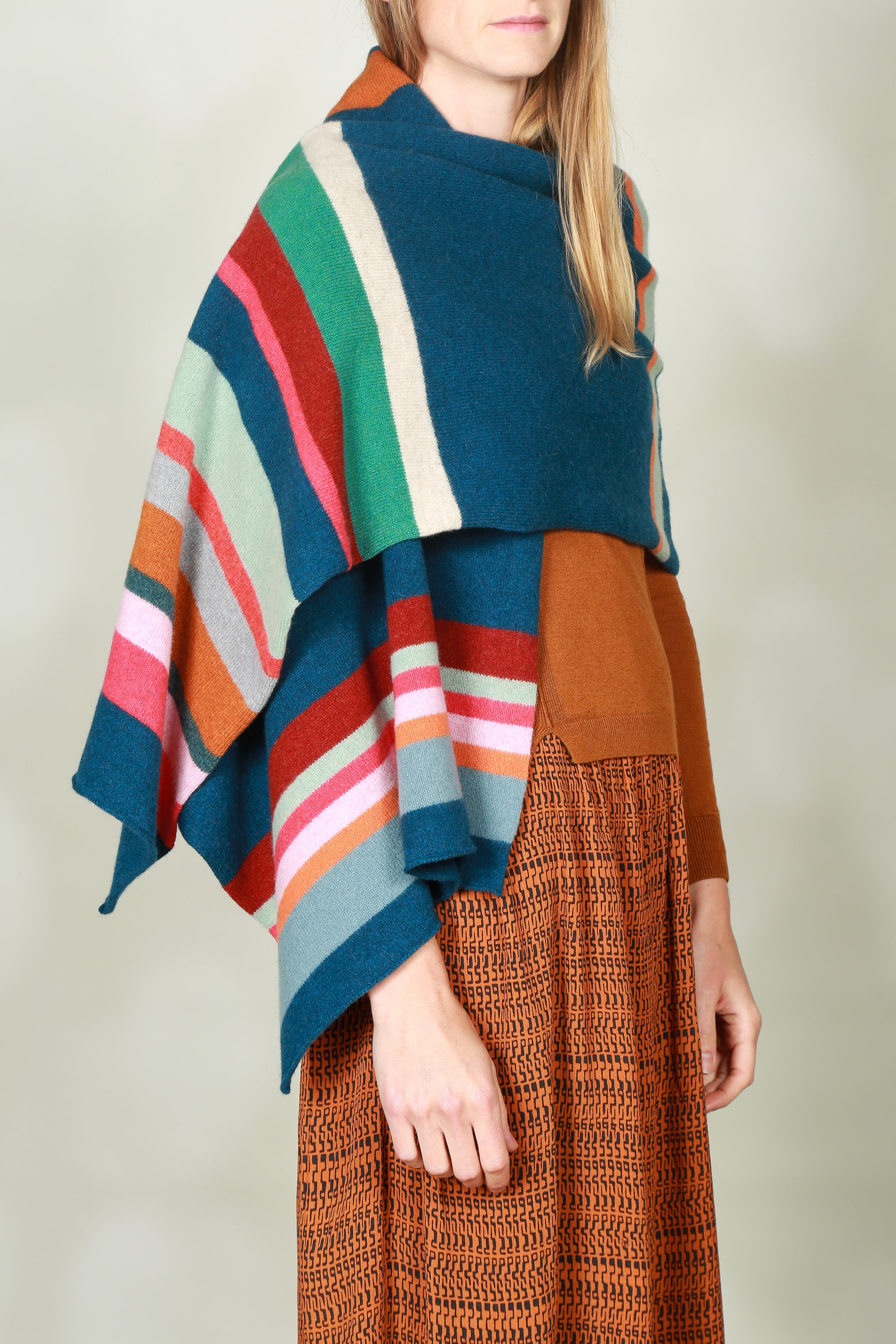 Multi-stripe Wrap Scarf image 0