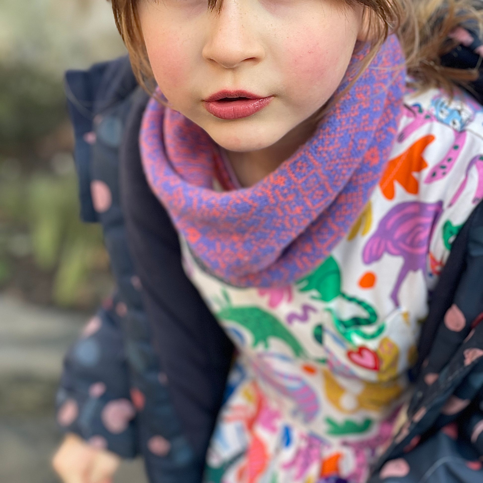 Kids Fair Isle Snood- Multi Colour image 0