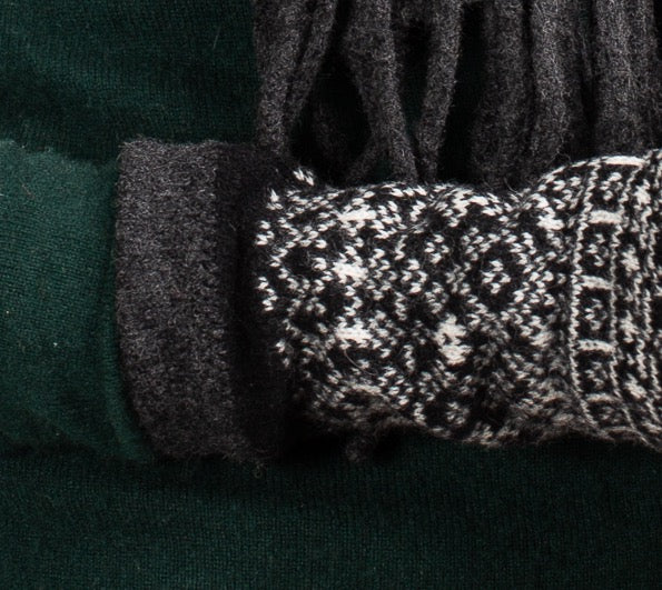 Fair Isle Fingerless Mittens with Thumbs image 7