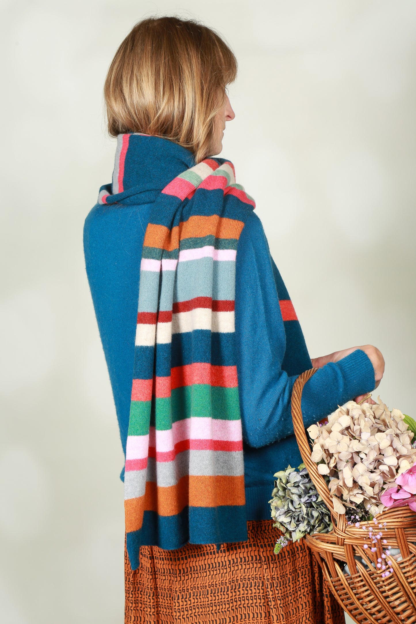 Multi-stripe Wrap Scarf image 3